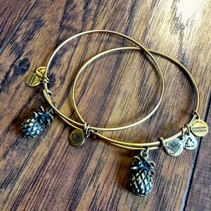 Alex & Ani Paradise Pineapple Bangle Set